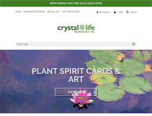 Tablet Screenshot of crystal-life.com